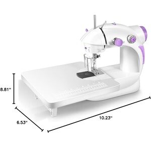 Mini Sewing Machine with 123 Pcs Sewing Kit for Beginners, Dual Speed Portable